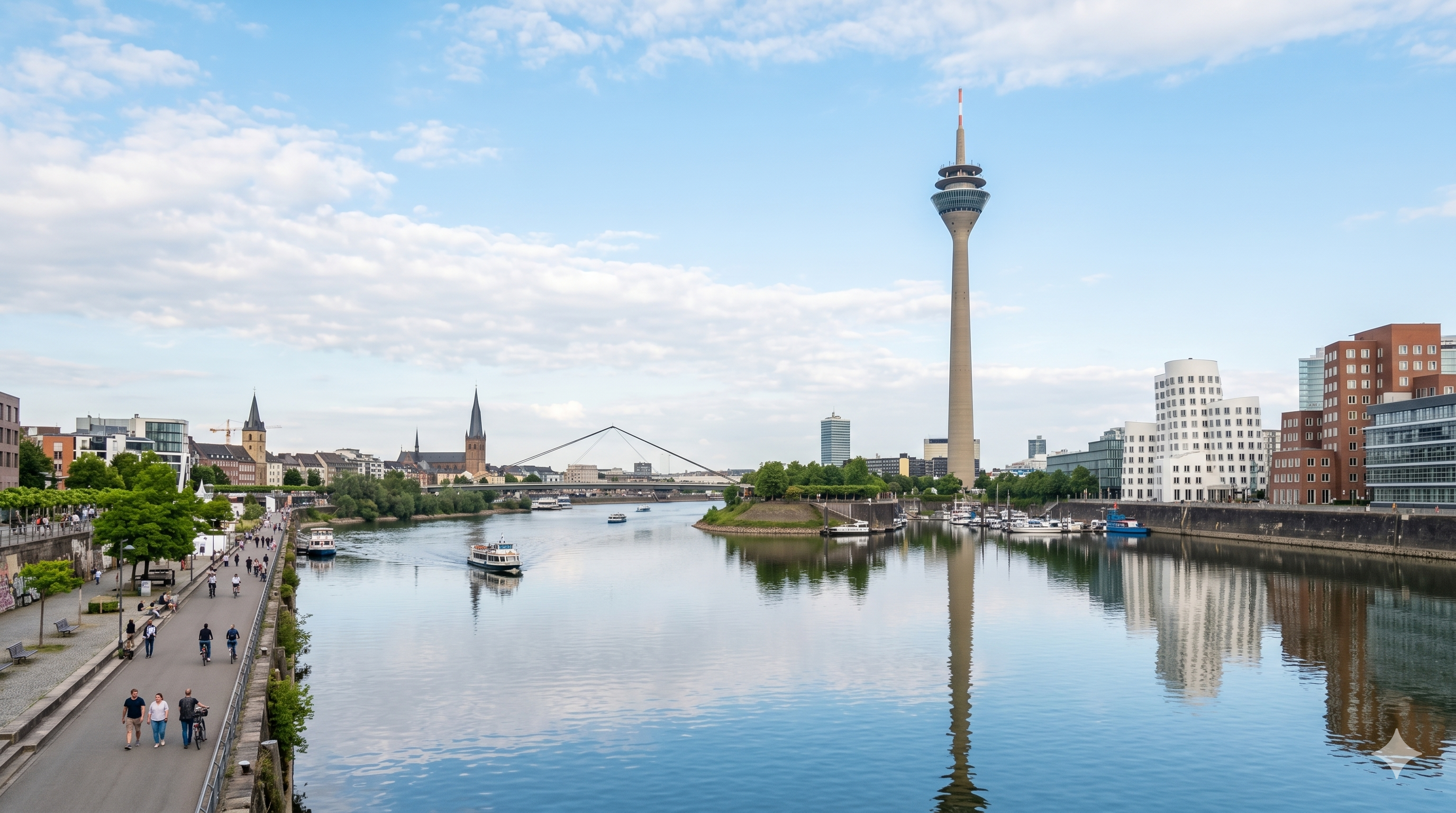 Wahrzeichen Düsseldorf — Rheinturm